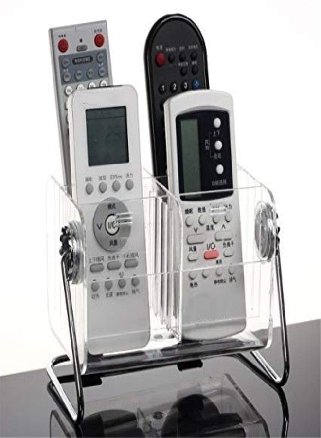 Inditradition AC TV Remote Organizer Holder Stand (Acrylic, 6-Shelf) | Multipurpose & Stylish Display Stand (Adjustable, Transparent) - Image 2